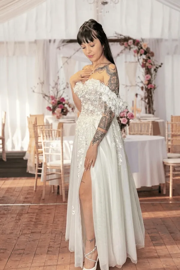 Dreamy Floral Ethereal Gown